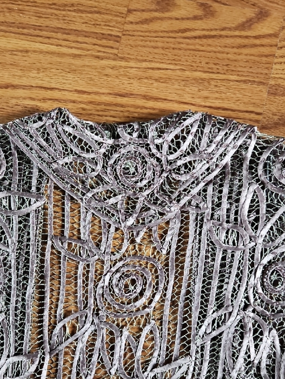 Soulmates Formal Embroidered Lace Dress With Jacket - Picture 7 of 11